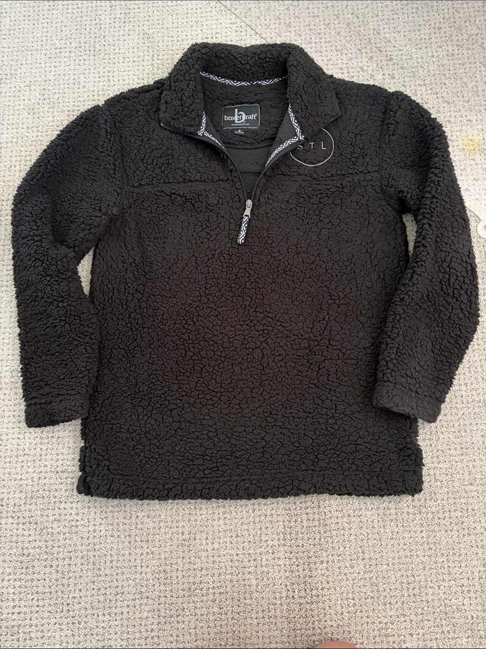 Black Sherpa STL Quarter Zip